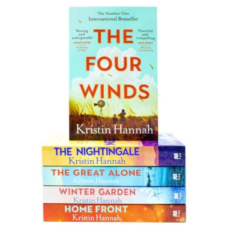 Kristin Hannah Collection 5 Books Set (The Nightingale, The Four Winds, The Great Alone, Winter Garden, Home Front)