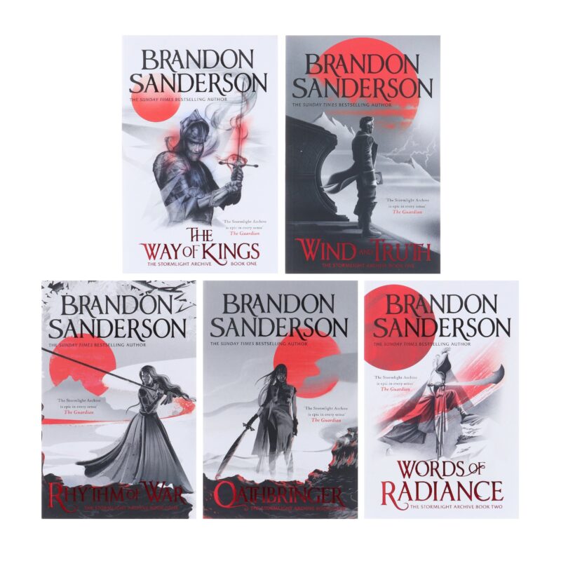 Brandon Sanderson 5 Books Collection Set (The Way of Kings Book, Words of Radiance Book, Oathbringer Book, Rythm of War Book & Wind and Truth)