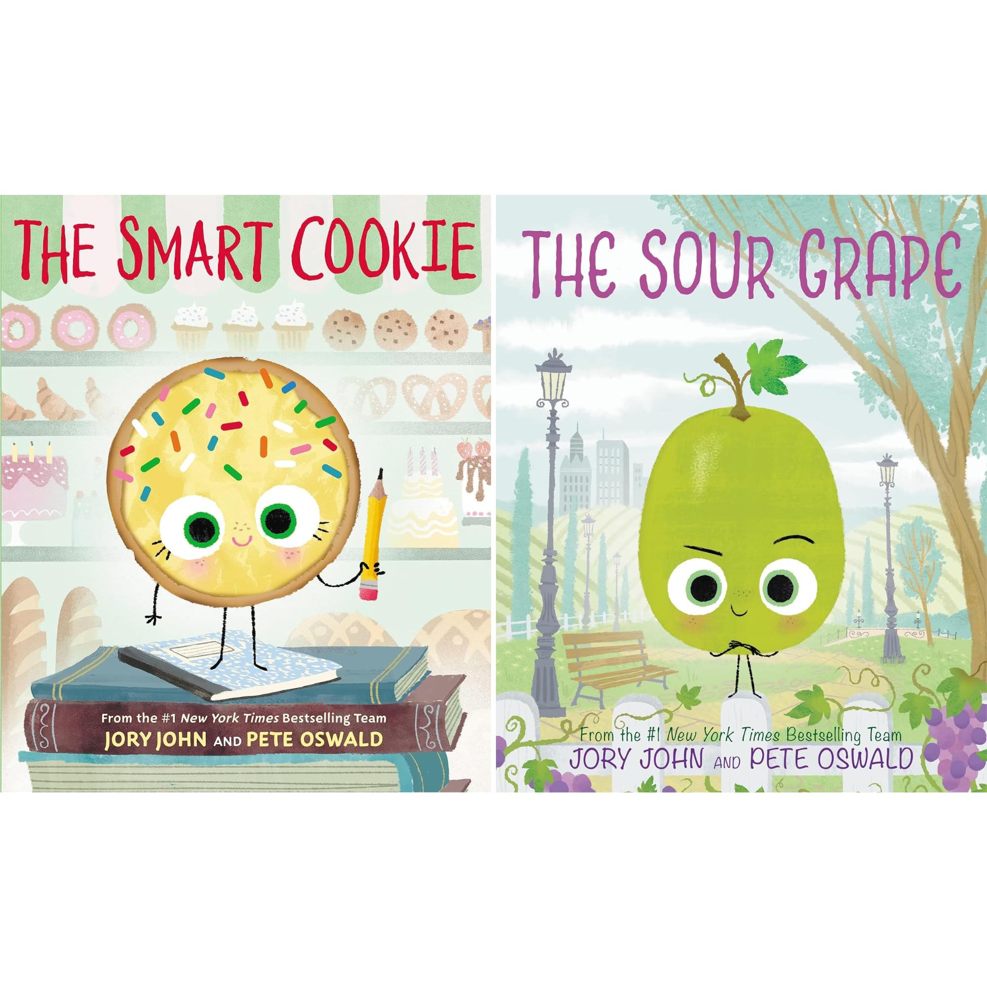 The Food Group Series 8 Books Collection Set by Jory John - The Bad Seed, The Good Egg, The Cool Bean, The Couch Potato, The Smart Cookie, The Sour Grape, The Big Cheese & The Humble Pie