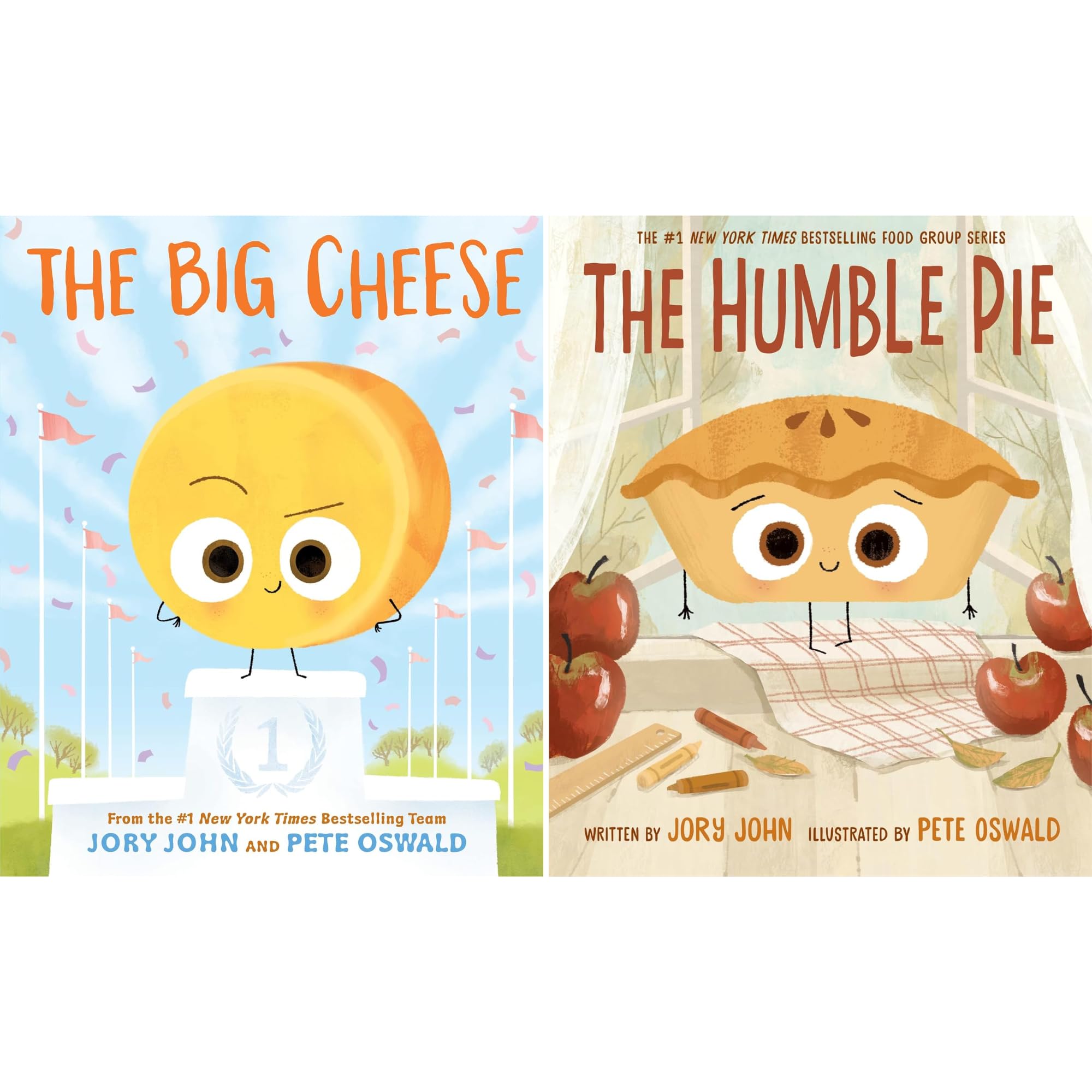 The Food Group Series 8 Books Collection Set by Jory John - The Bad Seed, The Good Egg, The Cool Bean, The Couch Potato, The Smart Cookie, The Sour Grape, The Big Cheese & The Humble Pie